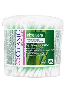 Ватные палочки Cleanic Sensitive Aloe Vera, 200 шт